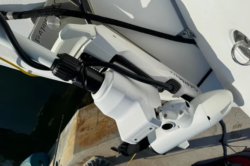  Yacht Photos Pics Close-up of Garmin equipment on a 2021 Sea Hunt Gamefish 30 Forward Seating boat.