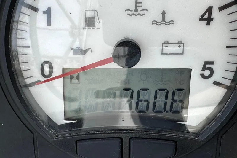  Yacht Photos Pics Close-up of Jeanneau Sun Odyssey 440 gauge displaying 780.6 hours, 2019 model.