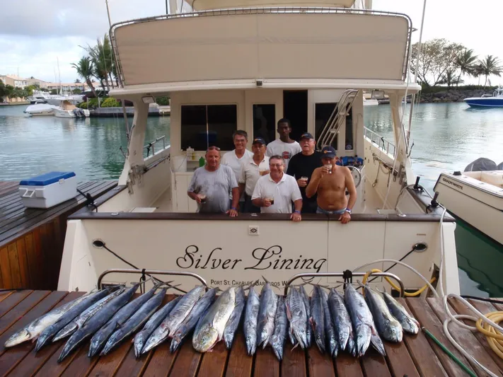 Silver Lining Yacht Photos Pics Fish for dinner!