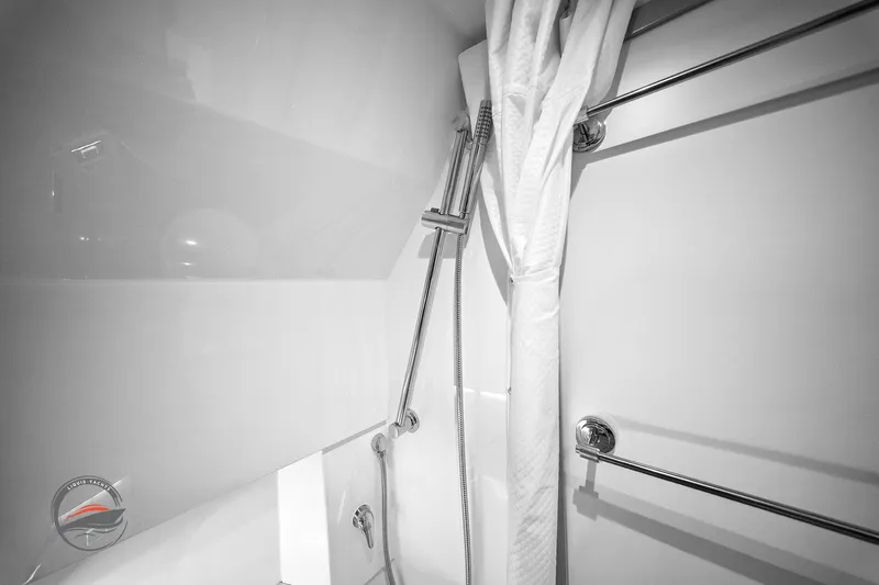Lucca 2 Yacht Photos Pics Shower area in 2025 Formula 380 Super Sport Crossover OB yacht bathroom.