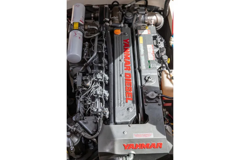 Admiralty Yacht Photos Pics Yanmar diesel engine in a 2005 Hinckley Picnic Boat EP.