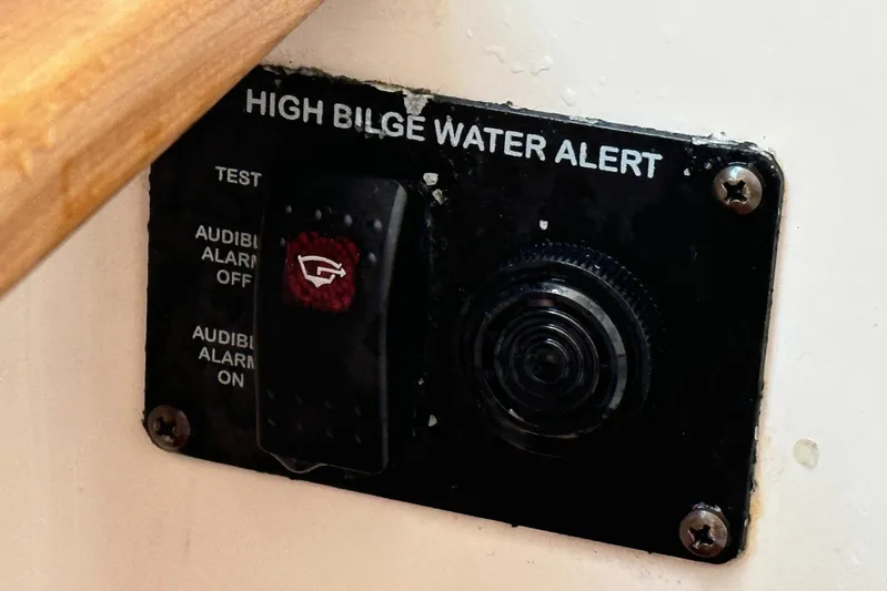 Yacht Photos Pics High bilge water alert panel on 2014 Grady-White Canyon 336 boat.