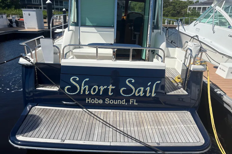  Yacht Photos Pics 2016 Sabre 38 Salon Express yacht named "Short Sail" docked in Hobe Sound, FL.