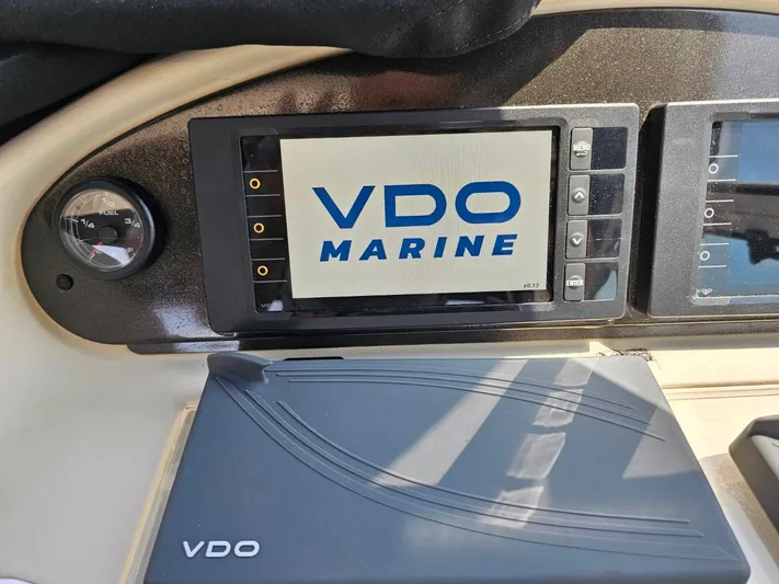  Yacht Photos Pics VDO Marine display on 2000 Cruisers 3870 Express dashboard.