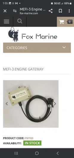  Yacht Photos Pics Fox Marine MEFI-3 Engine Gateway, product code FM103, in stock for 2000 Cruisers 3870 Express.