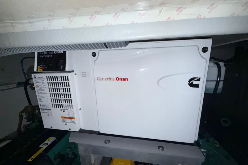  Yacht Photos Pics Cummins Onan generator in 2018 Beneteau Swift Trawler 50 engine room.