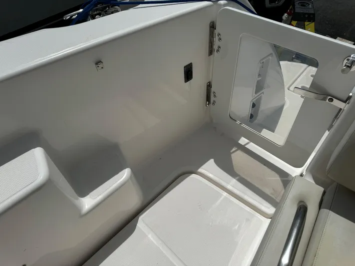 Ost - 39044 Yacht Photos Pics 2008 Tiara Yachts 3900 Sovran interior detail with open hatch and seating area.