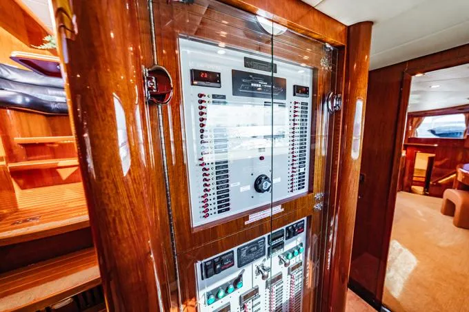 Southern Belle Yacht Photos Pics Companionway Electrical Panel
