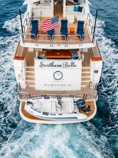 Southern Belle Yacht Photos Pics Stern Aerial
