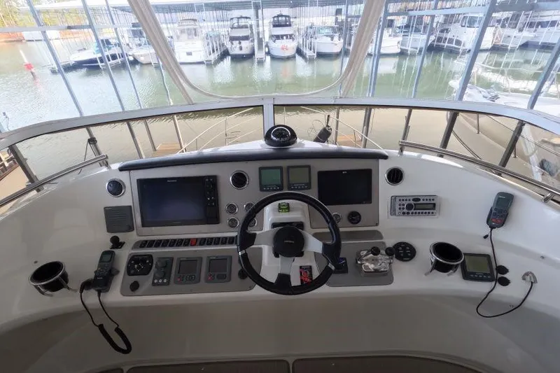 Long Hot Summer Day Yacht Photos Pics Helm station.JPG