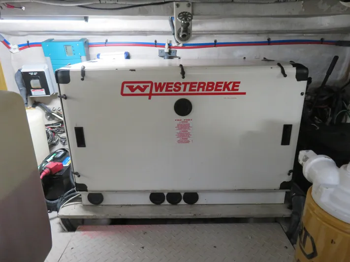  Yacht Photos Pics Westerbeke generator in 2001 Sea Ray 510 Sundancer engine room.