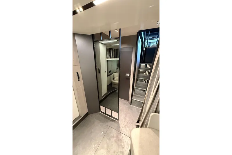  Yacht Photos Pics Interior of 2022 Cranchi A46 Luxury Tender, featuring modern design and elegant finishes.