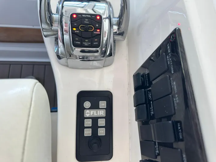  Yacht Photos Pics Control panel of a 2010 Sea Ray 450 Sundancer with FLIR system.