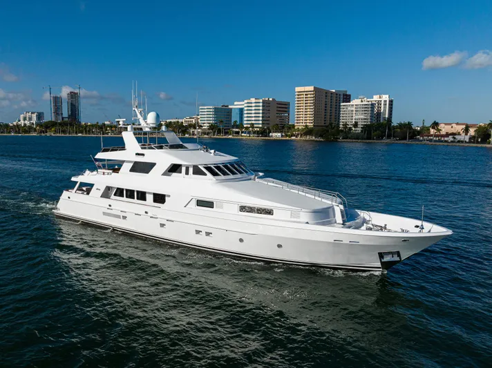 Uh Oh Yacht Photos Pics Swiftships 118 UH OH - Starboard Aerial Profile
