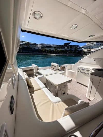 T Yacht Photos Pics Luxurious 2013 Sea Ray 470 Sundancer yacht interior with waterfront view.