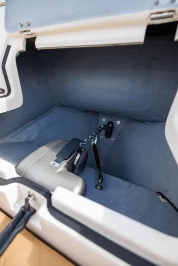 Stock Inventory Yacht Photos Pics 2024 Nuova Jolly Prince 38 storage compartment with hydraulic system.