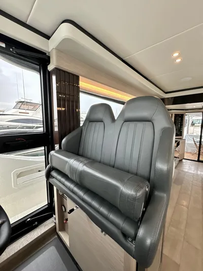 Just You Yacht Photos Pics Luxurious interior seating on 2023 Absolute 52 Navetta yacht.