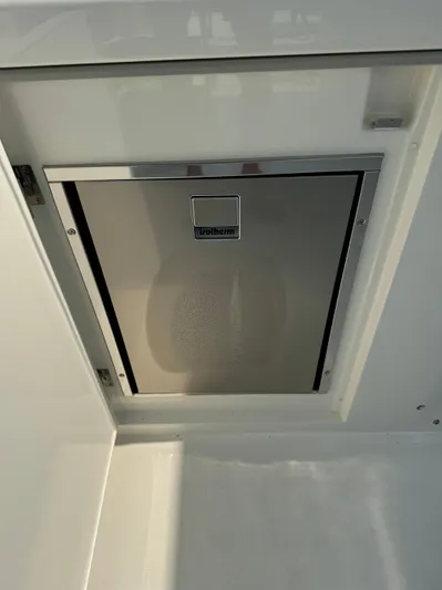 Just You Yacht Photos Pics Stainless steel door on 2023 Absolute 52 Navetta yacht.