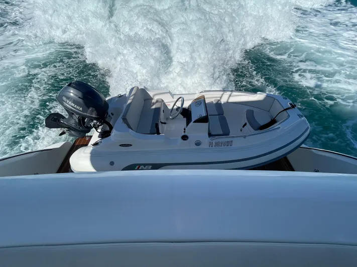 Emma Yacht Photos Pics Azimut 70 yacht with tender boat on water, 2014 model.