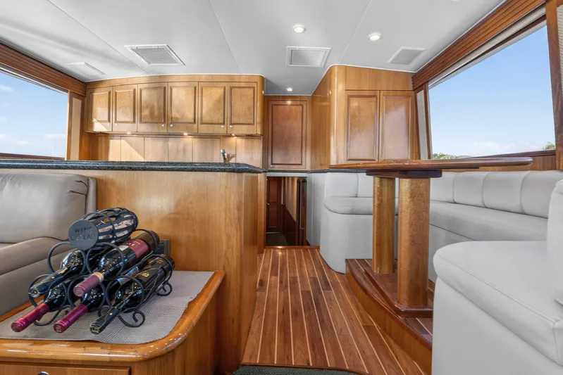 Cherin III Yacht Photos Pics Galley facing Forward