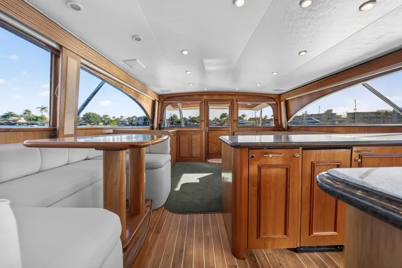 Cherin III Yacht Photos Pics Galley Settee