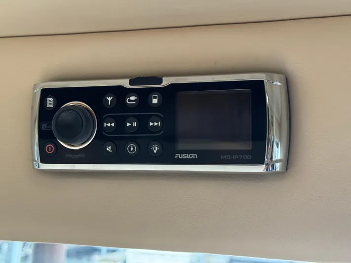  Yacht Photos Pics Fusion MS-IP700 stereo system in a 2005 Meridian 490 Pilothouse yacht.
