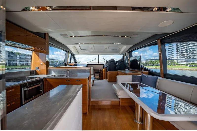 Never Say Never Again Yacht Photos Pics Princess 65 Never Say Never Again - Interior Salon