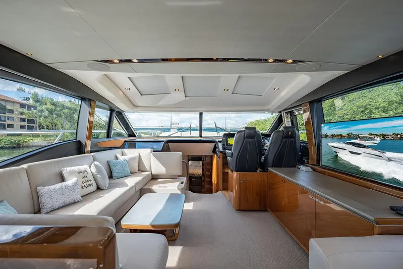 Never Say Never Again Yacht Photos Pics Princess 65 Never Say Never Again - Interior Salon