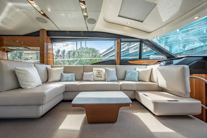 Never Say Never Again Yacht Photos Pics Princess 65 Never Say Never Again - Interior Salon