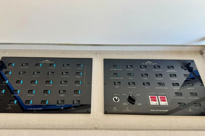 Kara Mia II Yacht Photos Pics 2019 Azimut 55 - Switch Panel