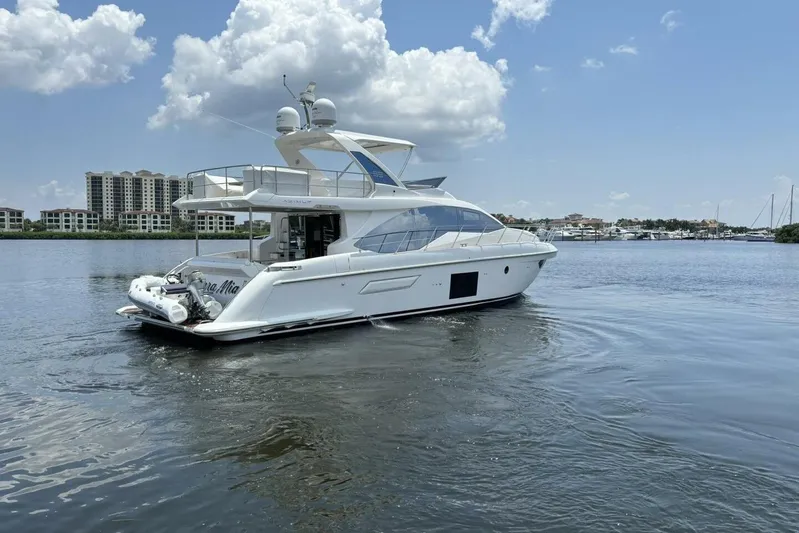 Kara Mia II Yacht Photos Pics 2019 Azimut 55 - Profile Stern 3/4 Starboard
