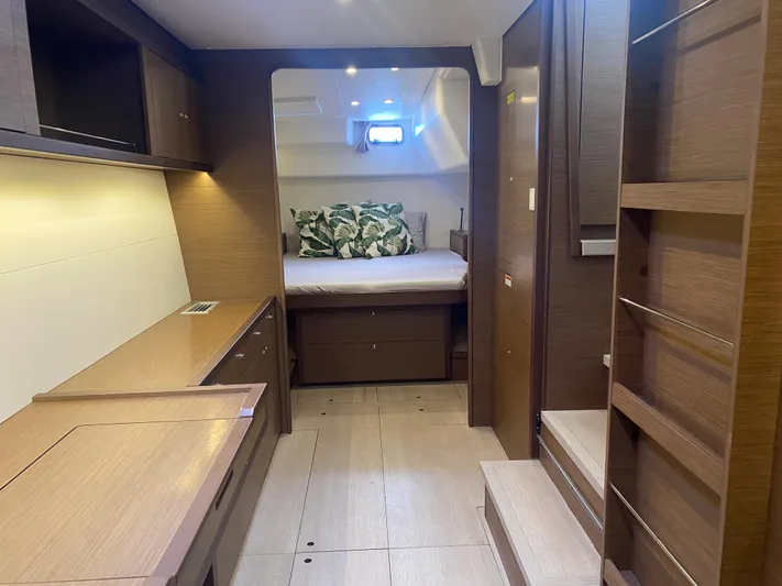 Second Star Yacht Photos Pics Owner's suite looking aft from head