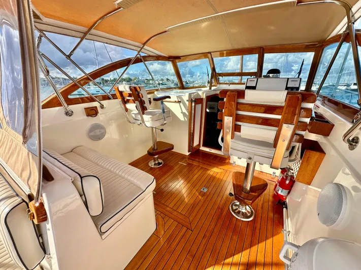 Aquila II Yacht Photos Pics Helm Deck