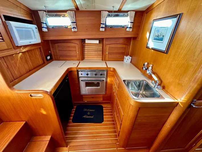 Aquila II Yacht Photos Pics Galley