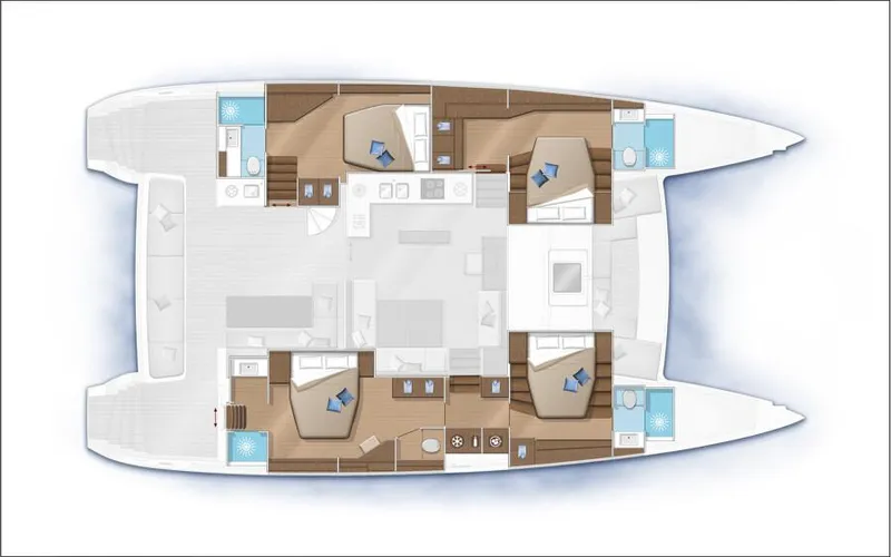 Copper Penny Yacht Photos Pics 4-Cabin Master Layout