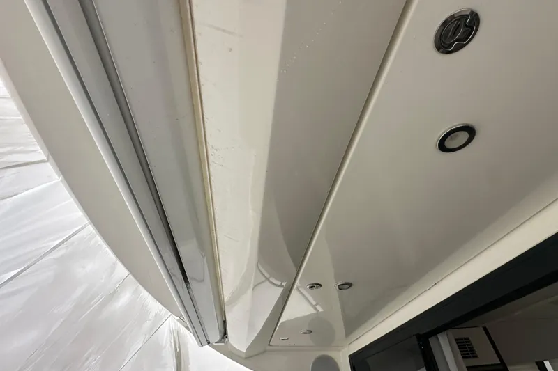 World Wide Yacht Photos Pics 2020 Prestige 460 yacht exterior detail with sleek design and modern fixtures.