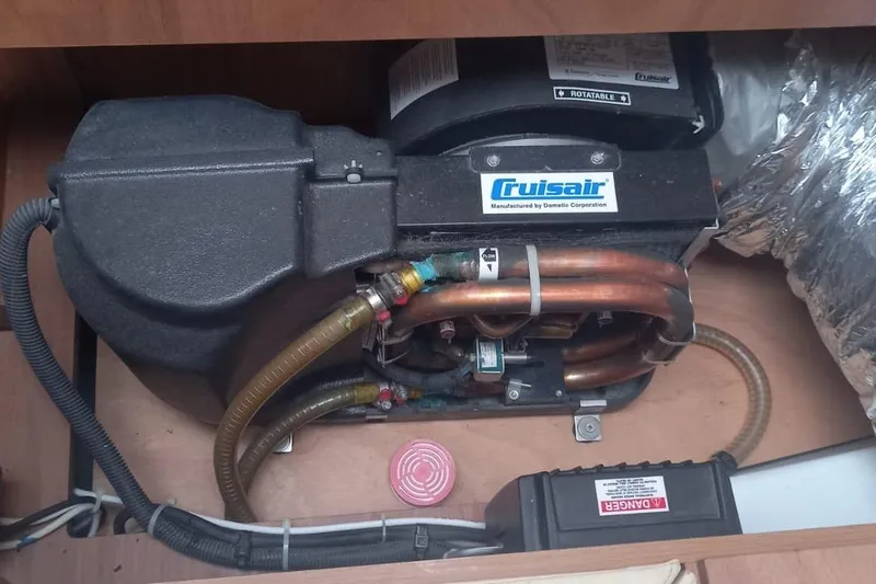  Yacht Photos Pics Cruisair air conditioning unit in a 2010 Jeanneau 53 yacht interior.