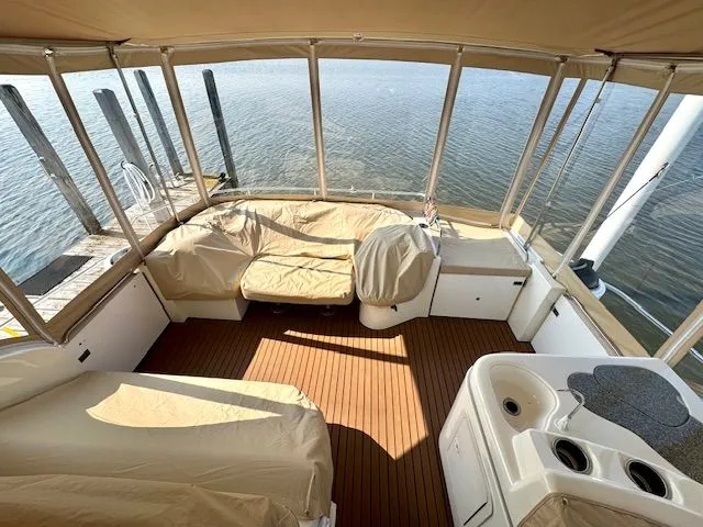 Endeavor Yacht Photos Pics Aft Deck Area - Covered