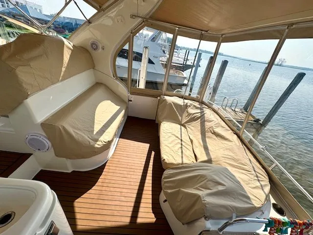 Endeavor Yacht Photos Pics Aft Deck Area - Covered