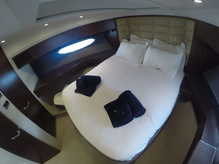  Yacht Photos Pics Luxurious cabin on a 2013 Princess 64 yacht.