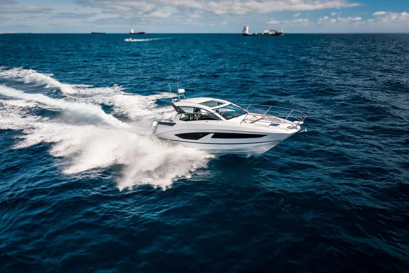  Yacht Photos Pics 2024 Beneteau 36 Gran Turismo GT cruising on open water.