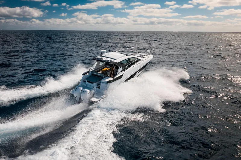  Yacht Photos Pics 2024 Beneteau 36 Gran Turismo GT cruising on open water.