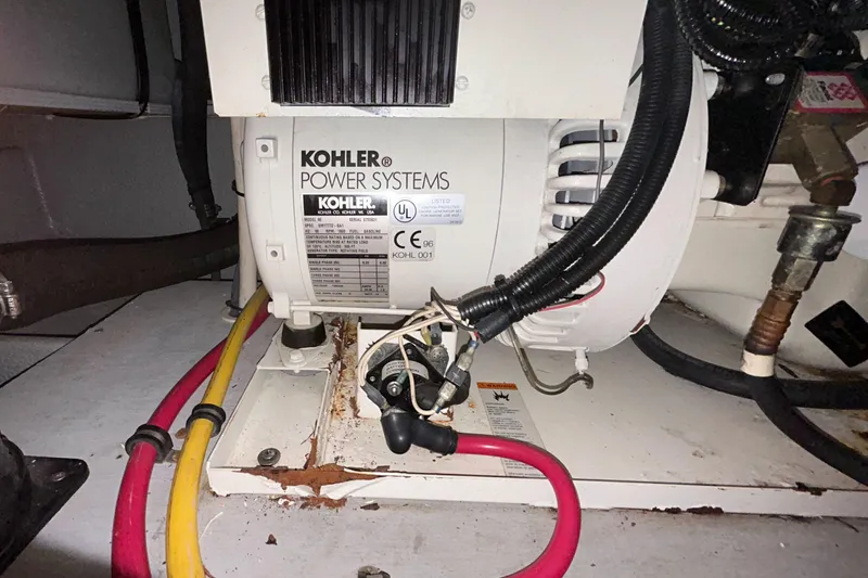 Ps Thank You Yacht Photos Pics Kohler power system in 2004 Silverton 39 Motor Yacht engine room.