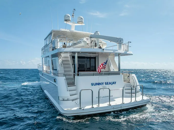 Sunny Seajay Yacht Photos Pics 2022 Hampton 658l Endurance yacht "Sunny Seajay" cruising on open ocean.