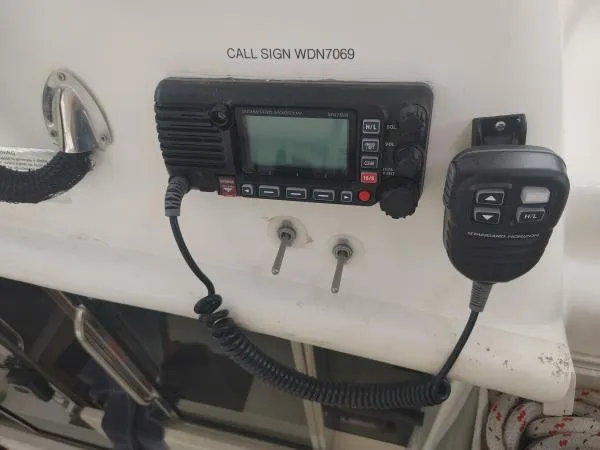 Titan 46 Yacht Photos Pics Marine radio equipment on Leopard 46 yacht, model year 2011, with call sign WDN7069.