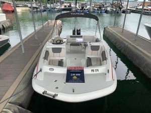 2021 Tahoe 1950 boat for sale, docked at marina, priced at $19,999.