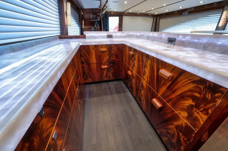 Nikki Bella Yacht Photos Pics 2025 Viking 90 Convertible- NIKKI BELLA- Galley