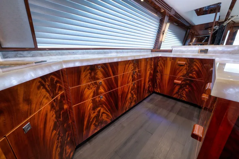 Nikki Bella Yacht Photos Pics 2025 Viking 90 Convertible- NIKKI BELLA- Galley