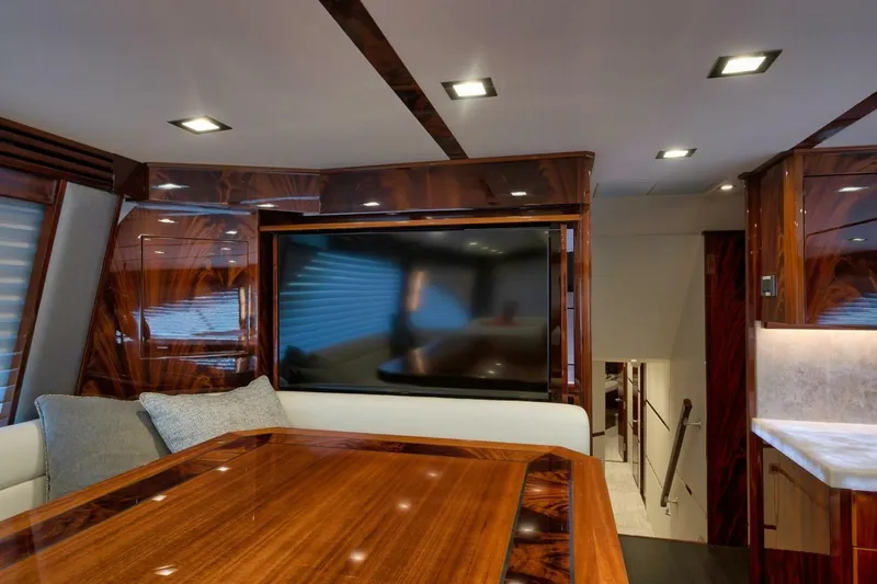 Nikki Bella Yacht Photos Pics 2025 Viking 90 Convertible- NIKKI BELLA- Dinnette