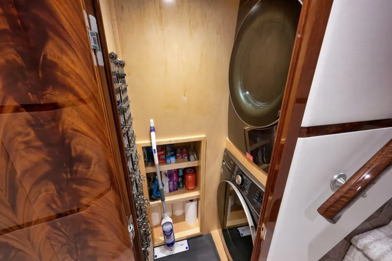 Nikki Bella Yacht Photos Pics 2025 Viking 90 Convertible- NIKKI BELLA- Washer/ Dryer/ Storage